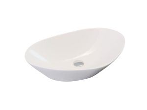 Triangular counterop basin