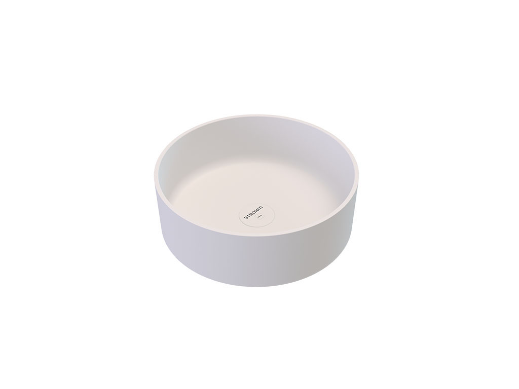 Rounded countertop basin