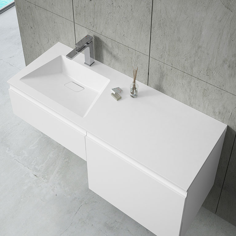 Lavabo integrado con cuba a la izquierda 903438 
