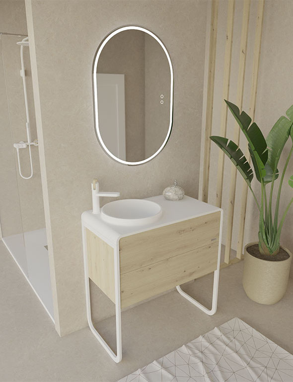 2 drawers bath cabinet 903924 
