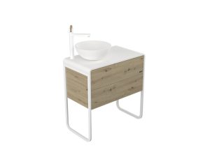 2 drawers bath cabinet