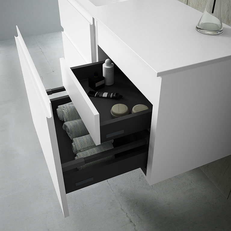 Auxiliary bath cabinet with interior drawer 904095 