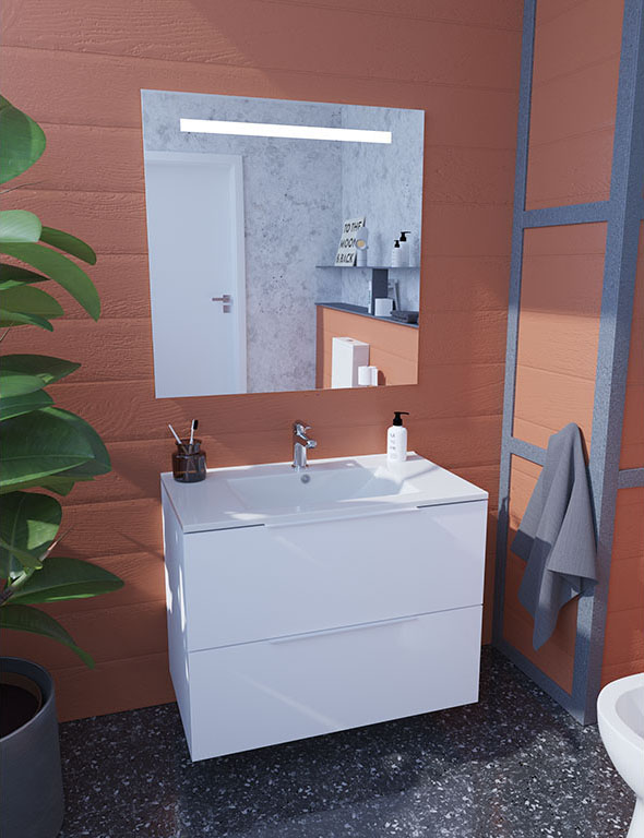 2 drawers bath cabinet 904227 