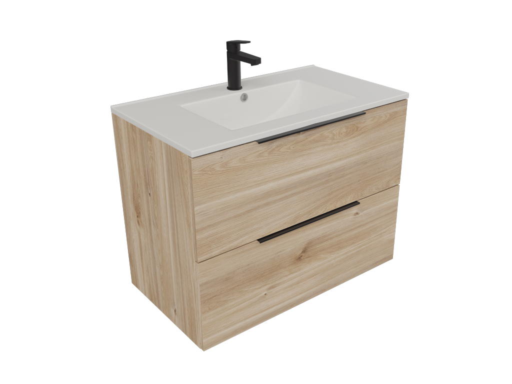 2 drawers bath cabinet