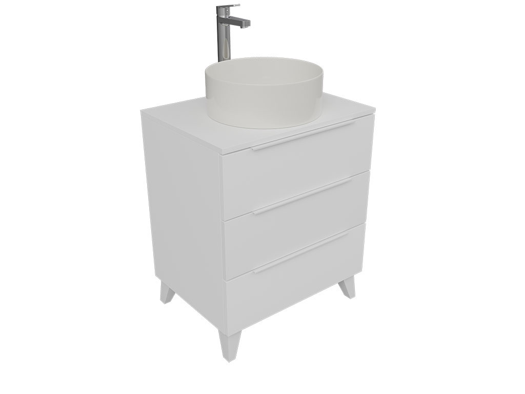 Mueble de 3 cajones con patas 904287 