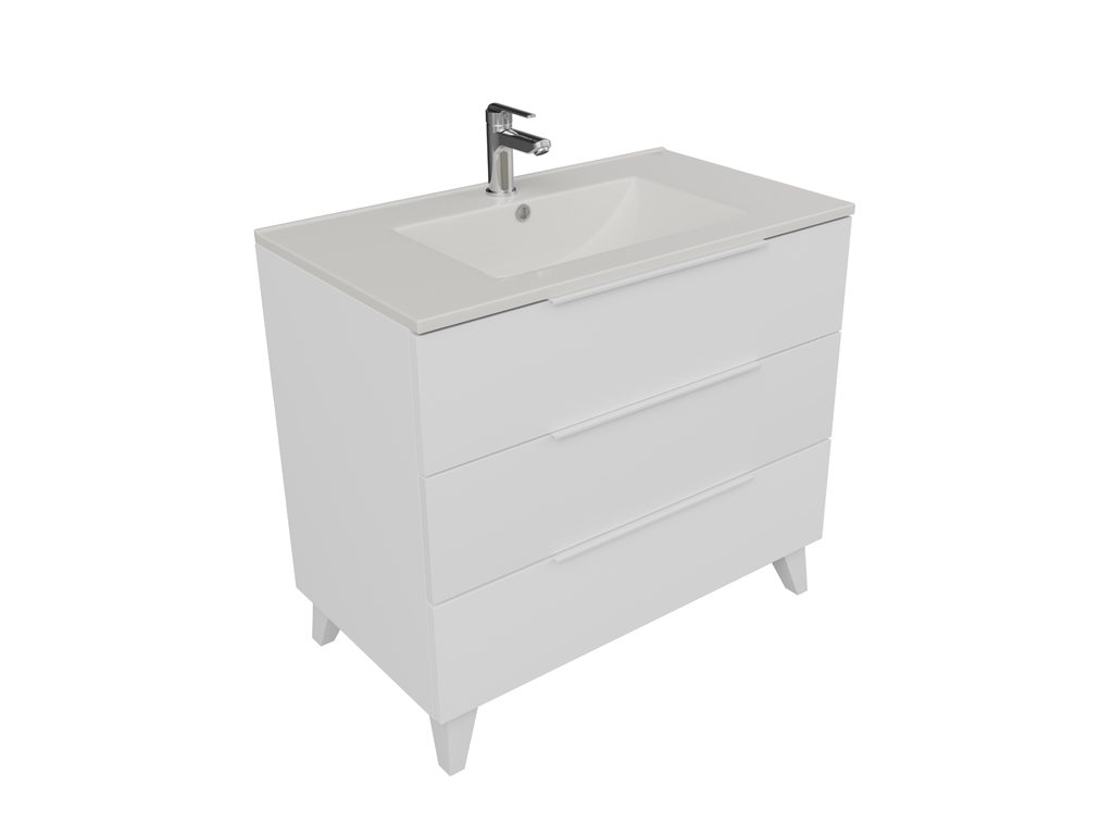 3 drawers bath cabinet with legs
