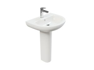 Basin for pedestal