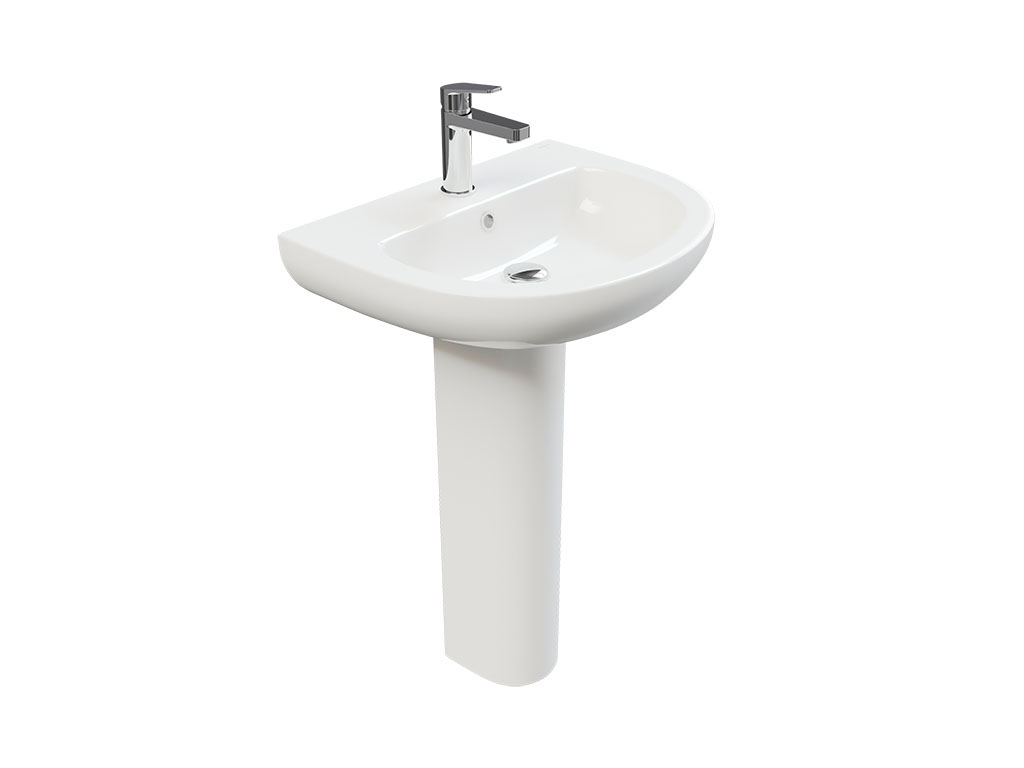 Basin for pedestal