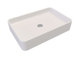 Rectangular countertop basin
