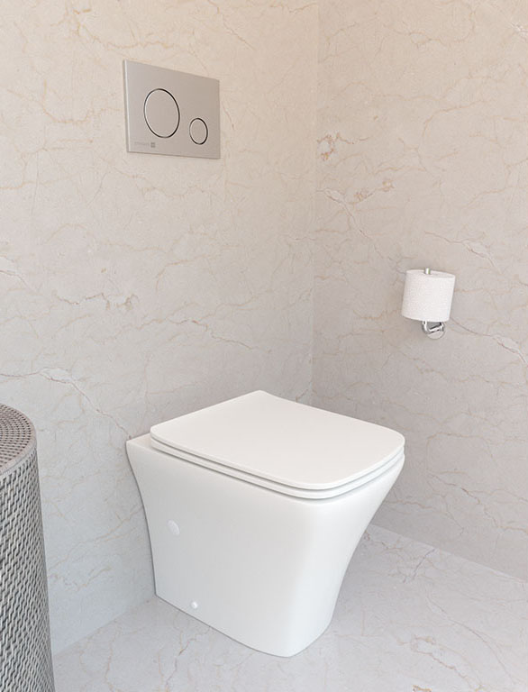 Taza a suelo pegada a pared 894320 