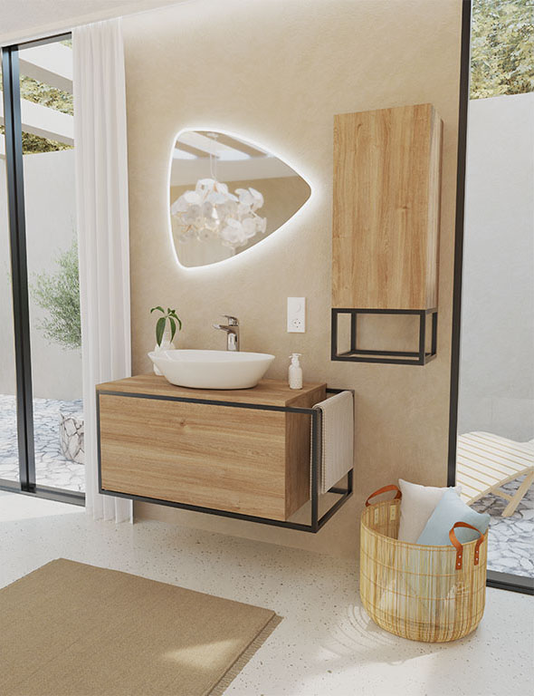 Triangular counterop basin 895060 