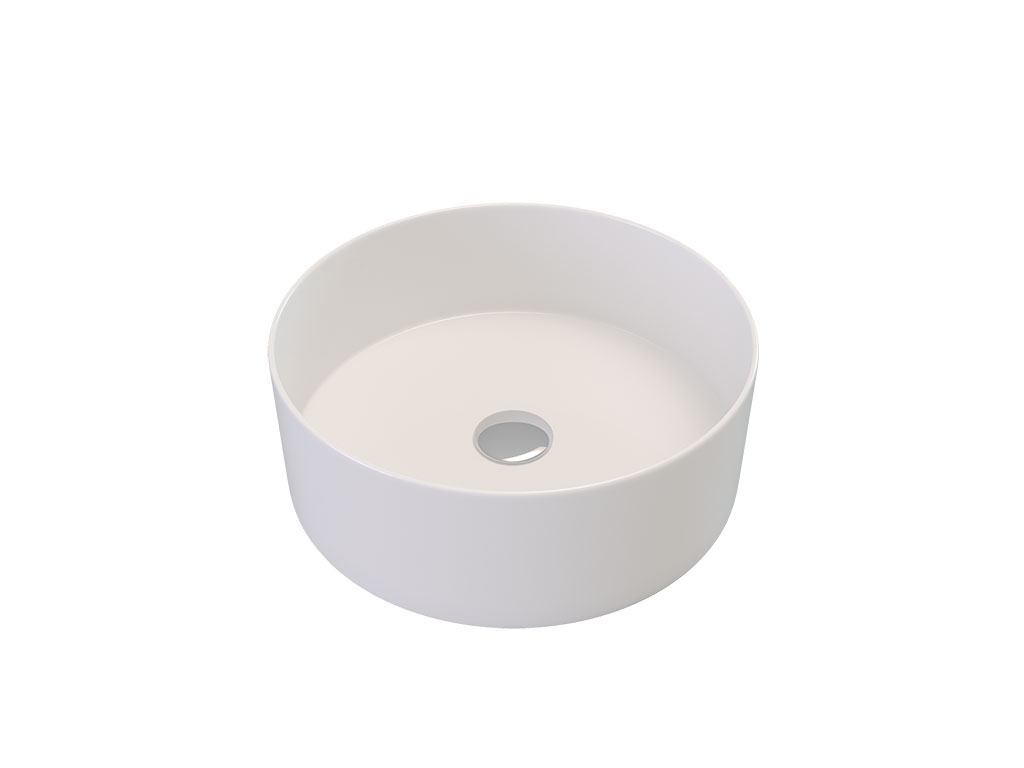 Rounded countertop basin