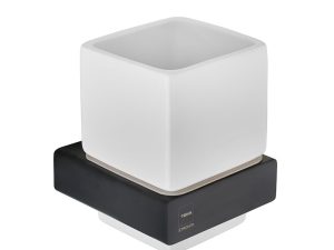 Portavaso y vaso de pared