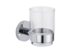 Portavaso y vaso de pared