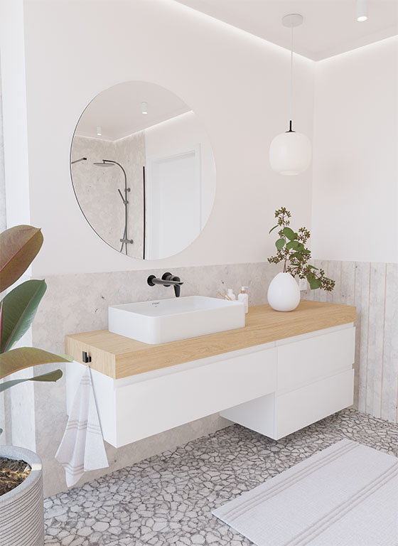 2 drawers bath cabinet 895621 