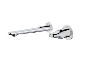 Wall-mounted washbasin mixer
