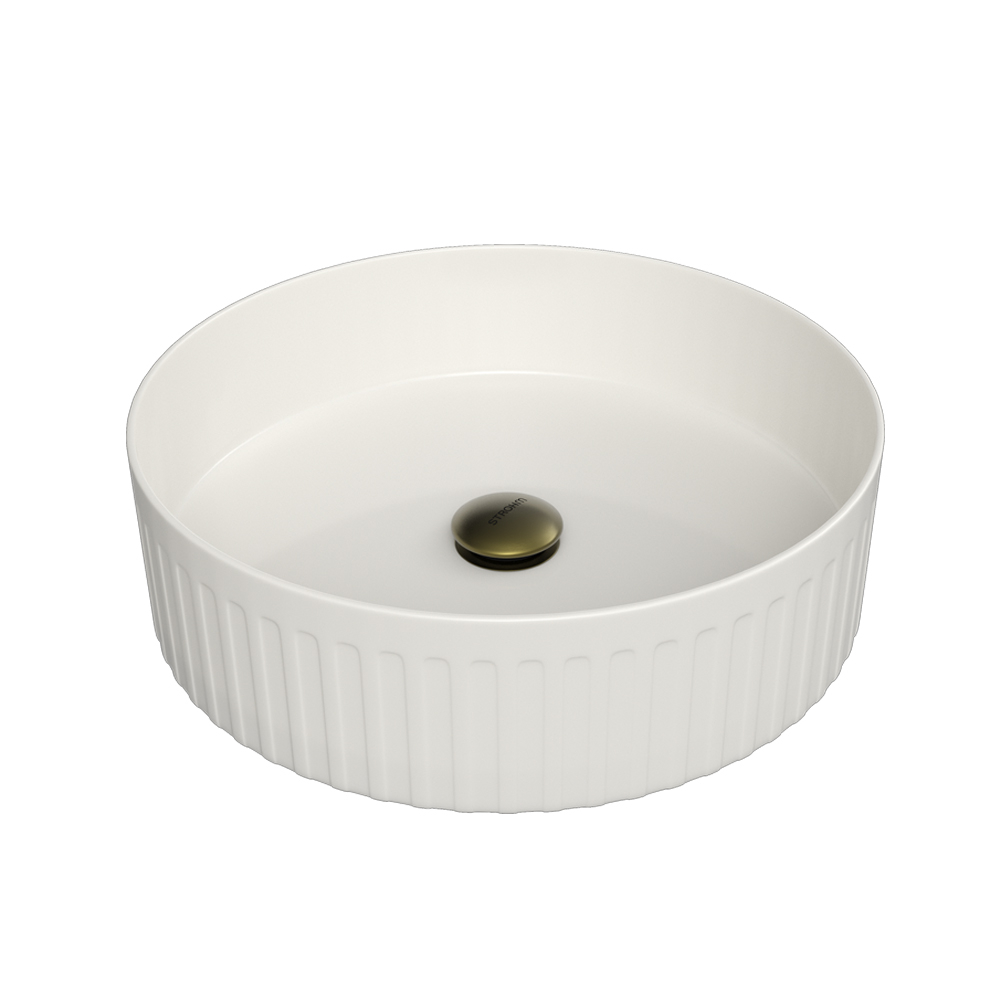 Rounded countertop basin
