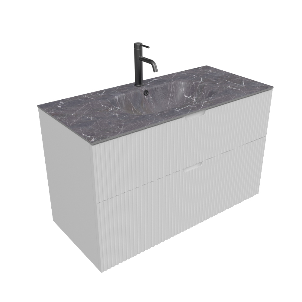 2 drawers bath cabinet