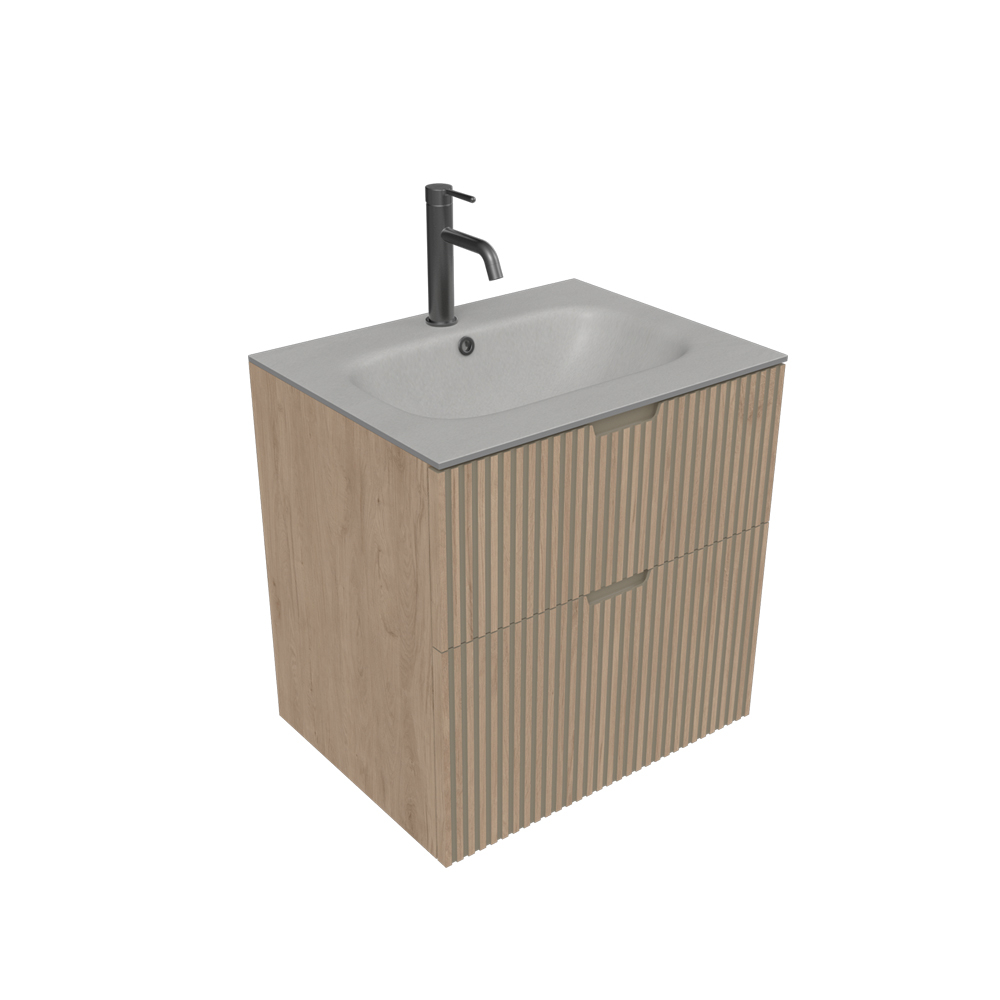 2 drawers bath cabinet