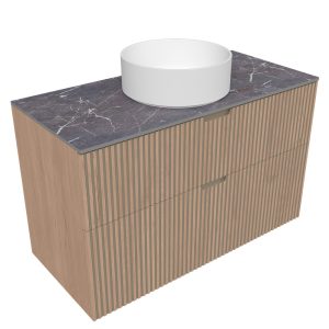 2 drawers bath cabinet